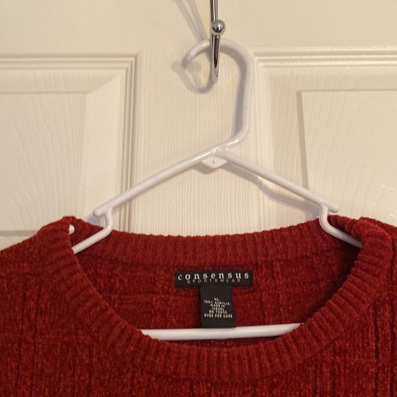 Men’s CONSENSUS Red Sweater XL - Picture 2 of 5